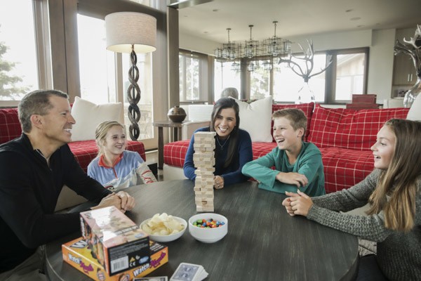 Family Enjoying Stein Eriksen Resdidences